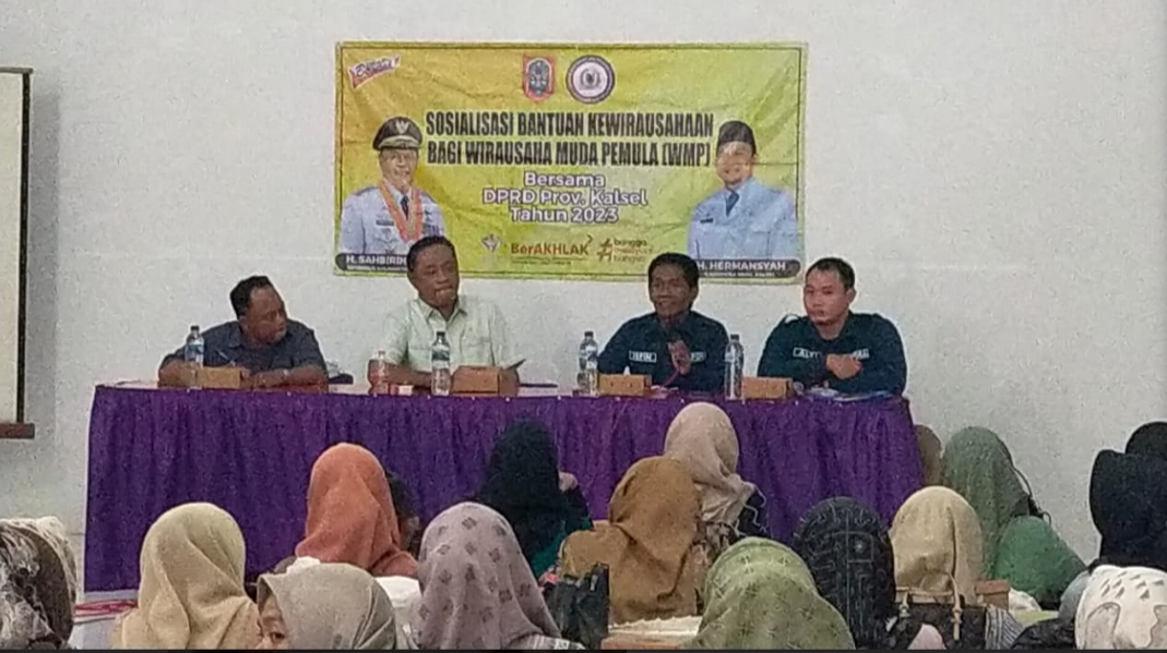 Sosialisasi Bantuan Kewirausahaan Bagi Muda Pemula (WMP) Bersama Anggota DPR Propinsi KAL-SEL