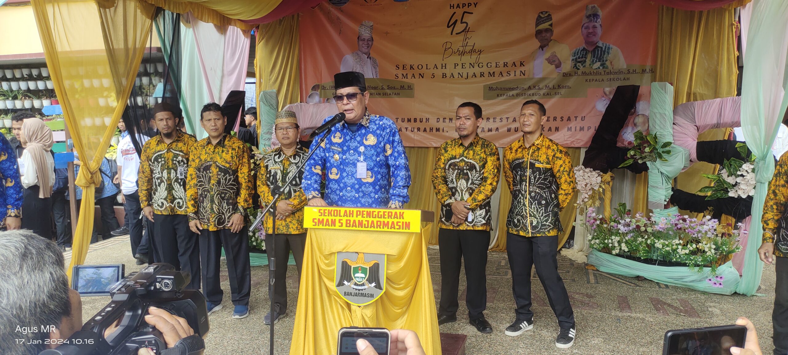 Paman Birin Ingatkan Murid SMA Negeri 5 Banjarmasin Terus Belajar dan Berkarya